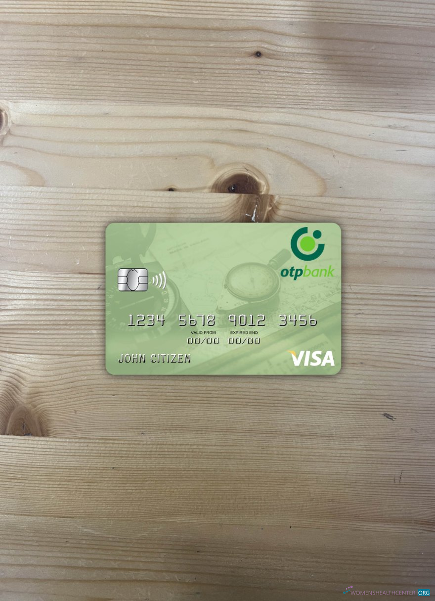 Download Hungary OTP Bank visa card photolook front Photoshop template